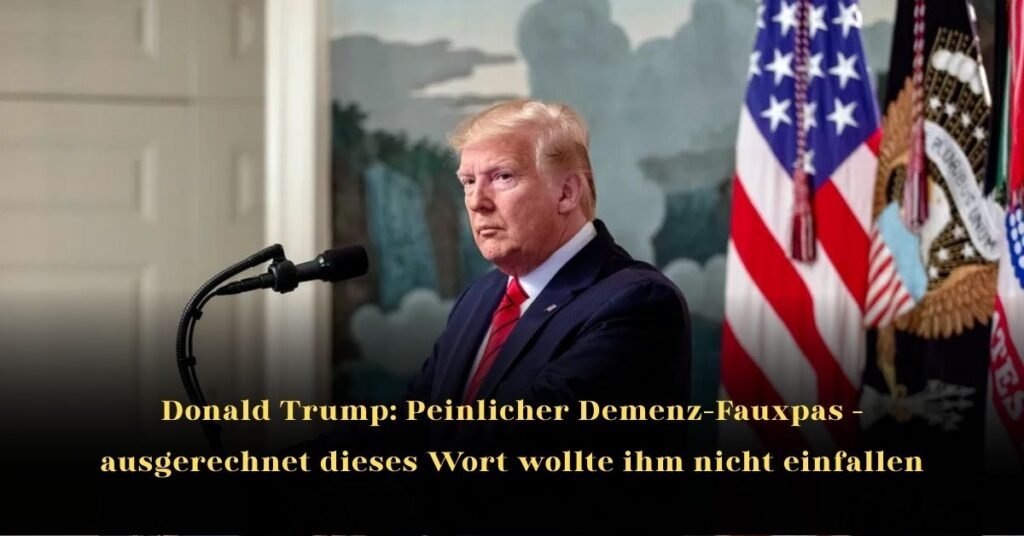 Donald Trump Peinlicher Demenz-Fauxpas - ausgerechnet dieses Wort wollte ihm nicht einfallen