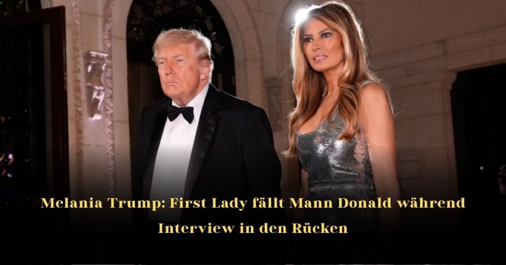 Melania Trump First Lady fällt Mann Donald während Interview in den Rücken