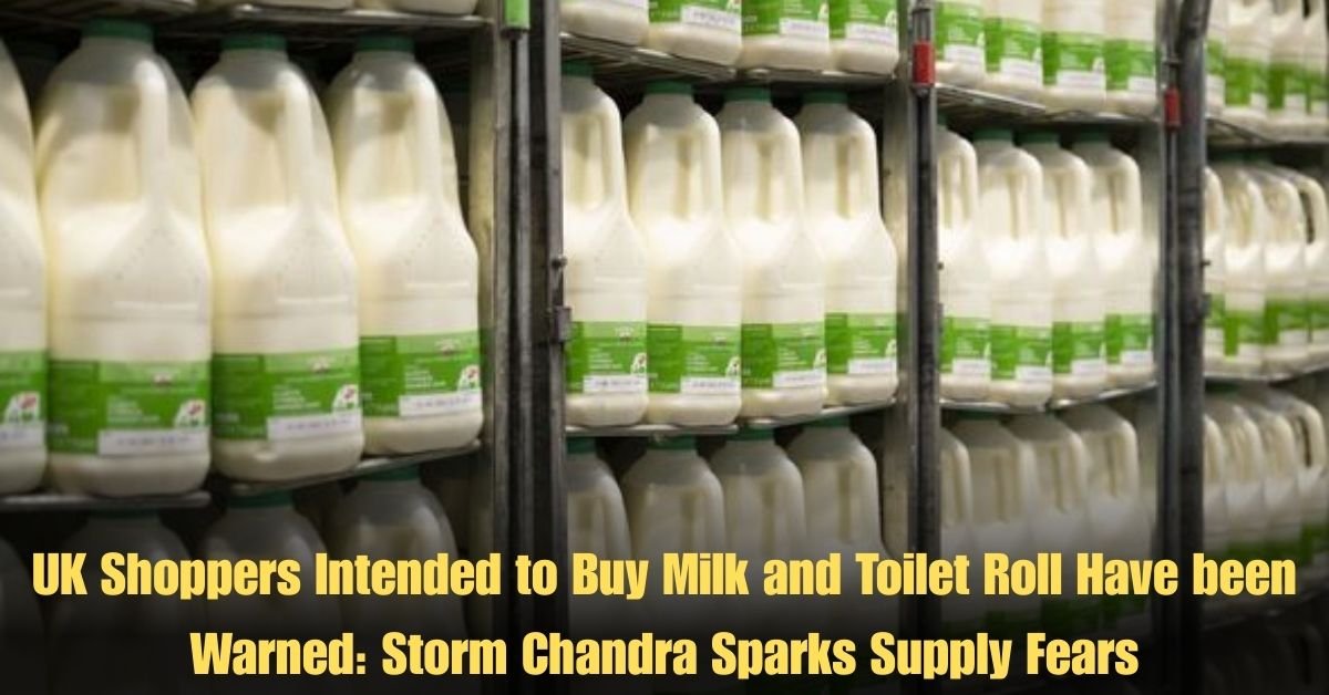 UK Shoppers Intended to Buy Milk and Toilet Roll Have been Warned: Storm Chandra Sparks Supply Fears.